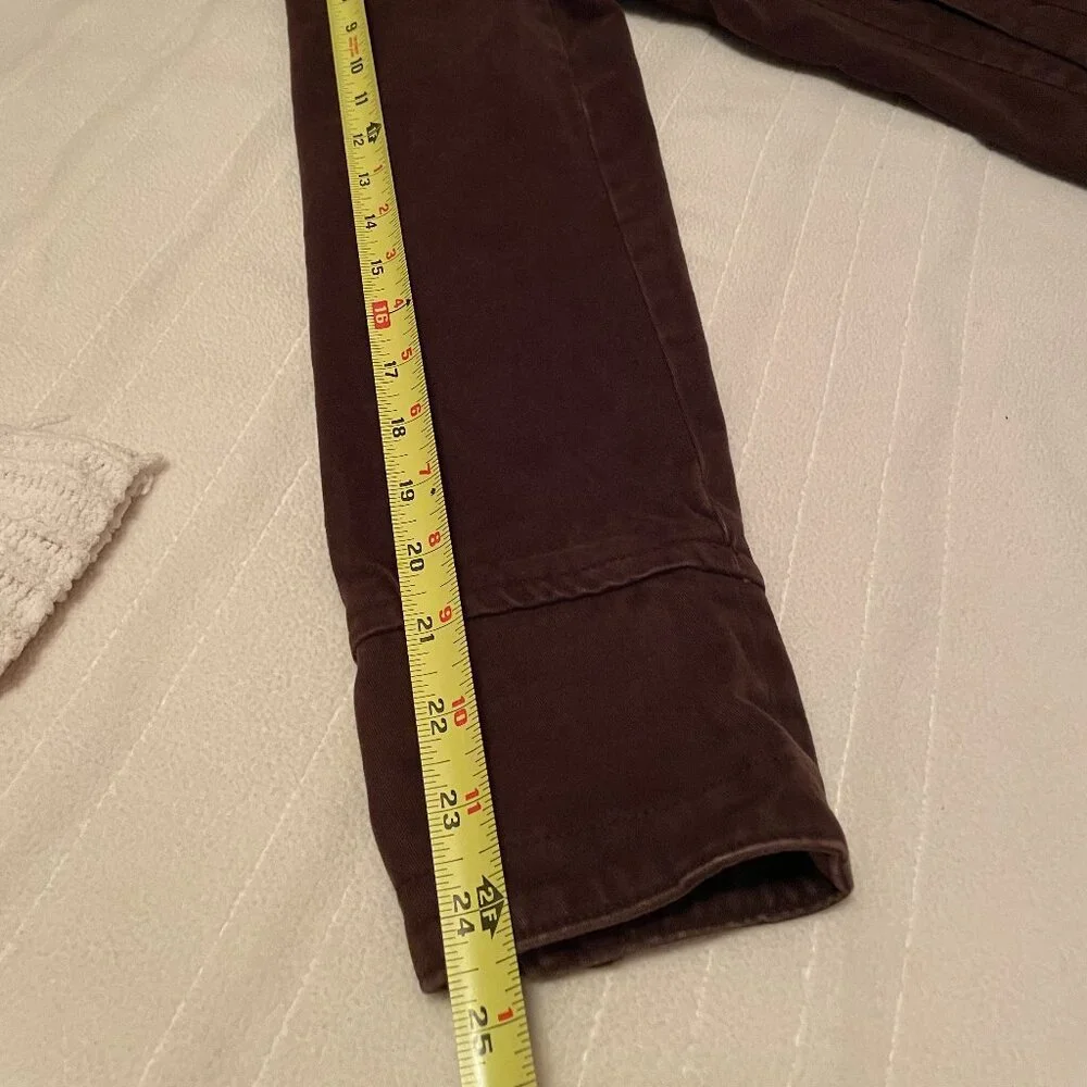 Rare VTG American Eagle Tailored Fit Chocolate Button Up Cotton Jacket / Shacket - Picture 13 of 16